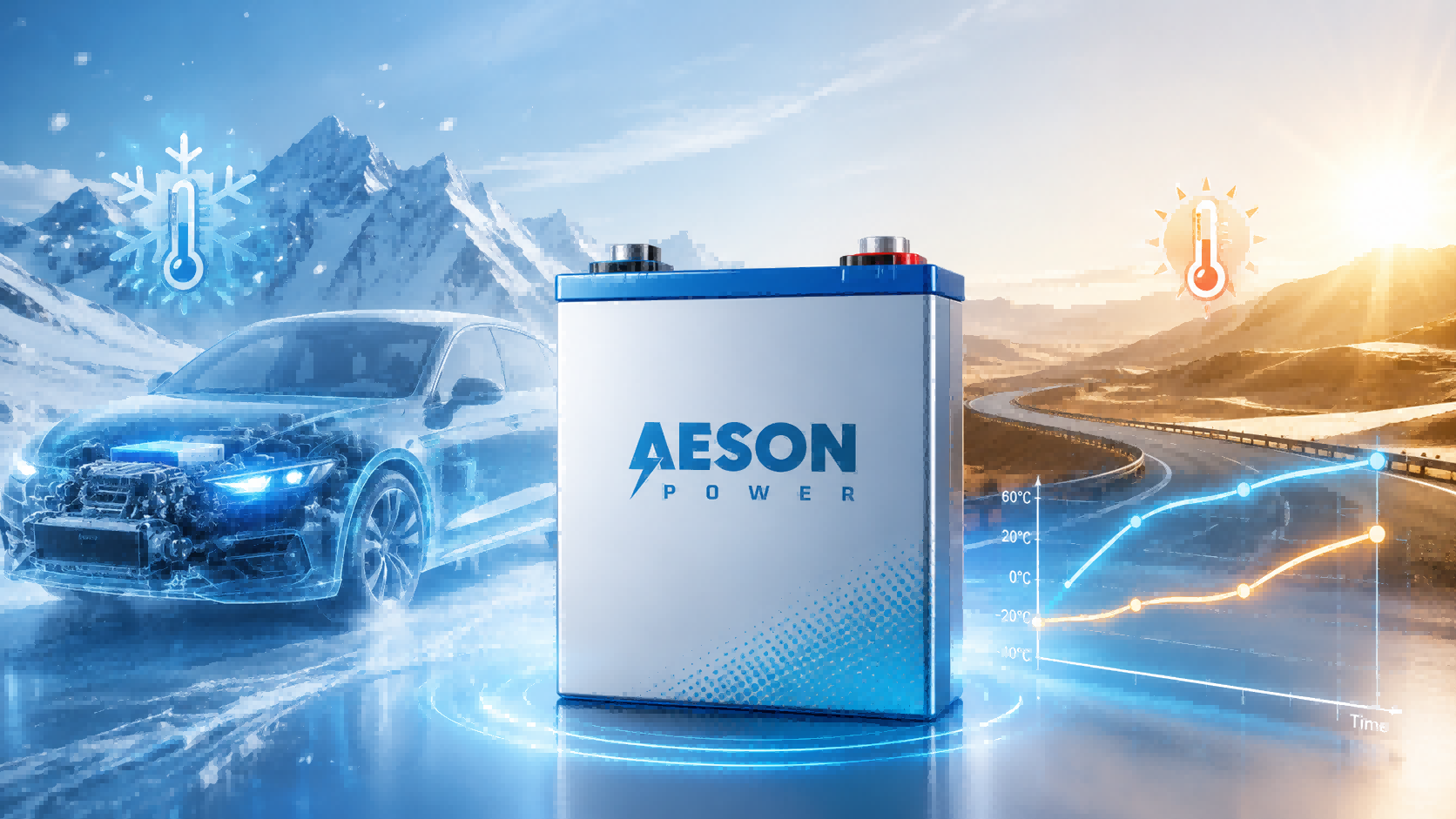 How Aeson Power Sodium-Ion Batteries Achieve Superior Starting Performance in Extreme Temperatures